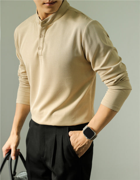 LONG SLEEVE CLOUD HENLEY