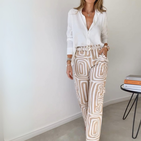 GEOMETRIC ELEGANCE PANTS