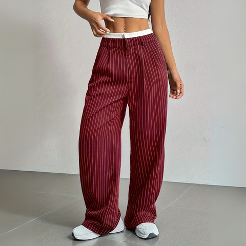 ELEGANCE PINSTRIPE TROUSERS