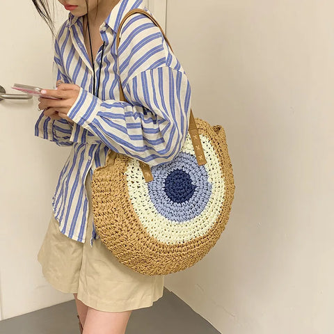 LUCKY EYE WOVEN BAG