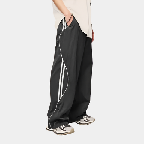 STRIPED TRACK PANTS