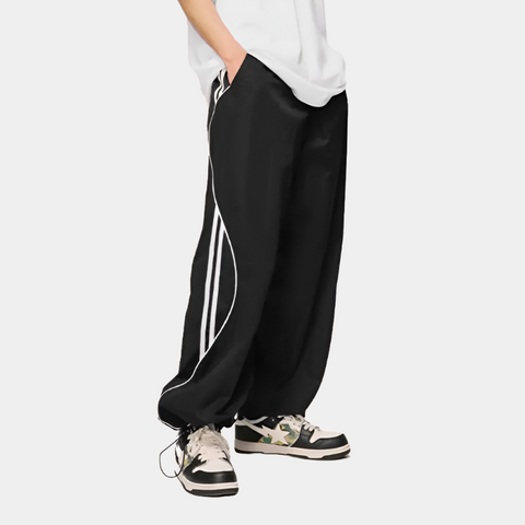 STRIPED TRACK PANTS